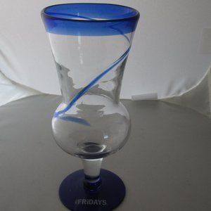 4/$40 One TGI Fridays Tall Hurricane Shape Cocktail/ Smoothie Glass
